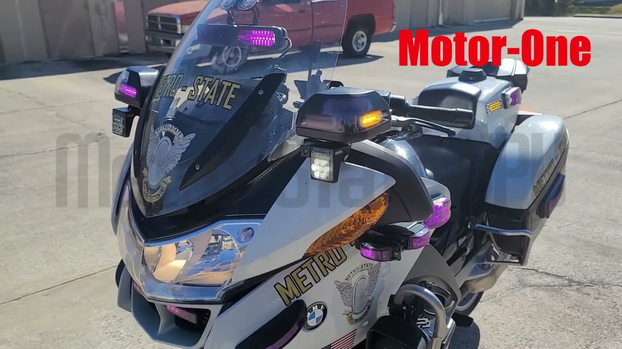 DIMWITT COUNTY - MOTOR ONE, BMW POLICE MOTORCYCLE WARNING LIGHTS