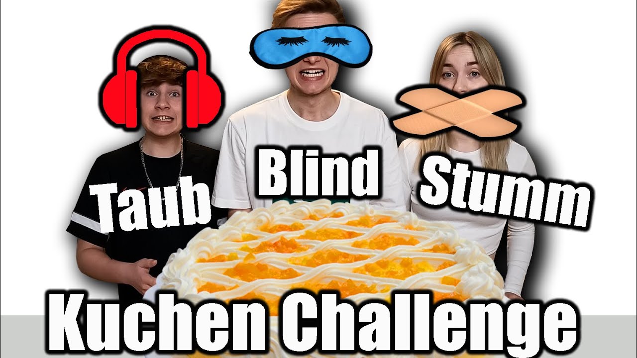 Blind Taub Stumm Kuchen Challenge 🤣 TipTapTube