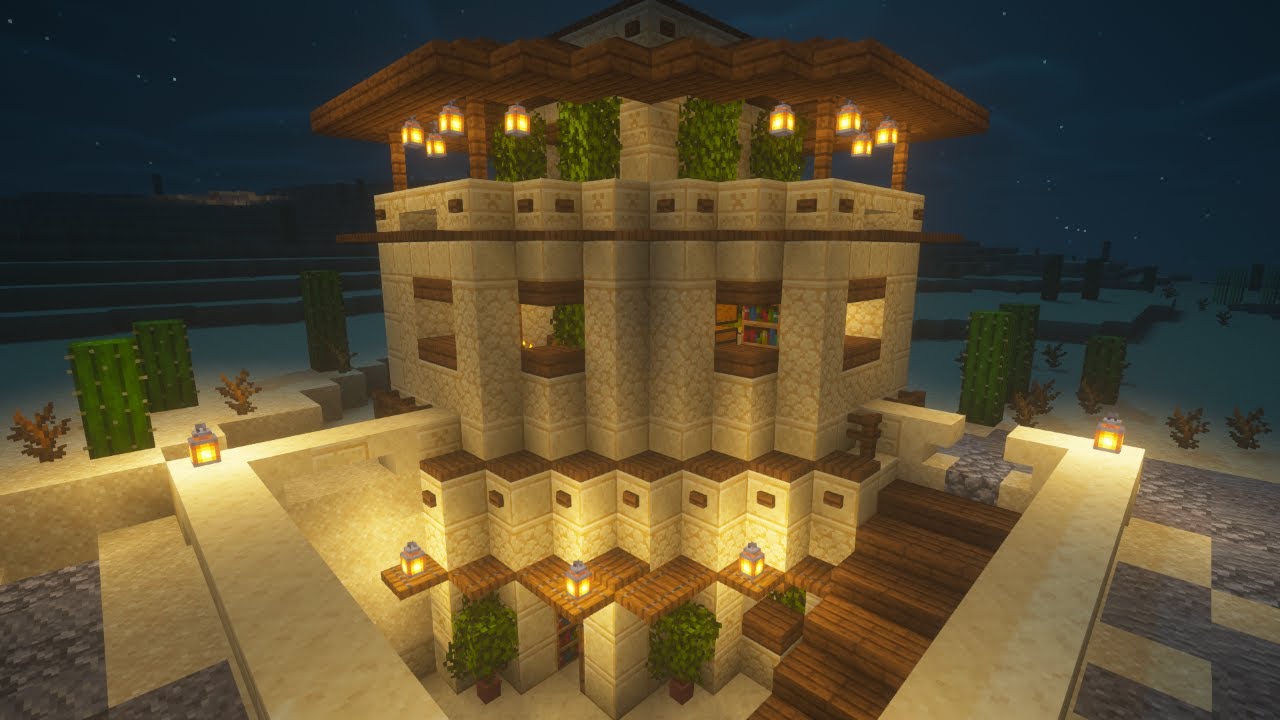 Minecraft | How to Build a Underground Desert Base | Building Everyday (Day 32)