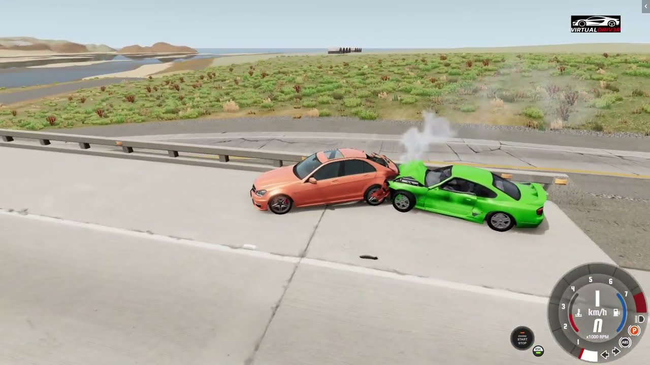 Dangerous High-Speed Madness: Mercedes Benz, Rocket Bus, Civic, Supra & More | BeamNG.drive