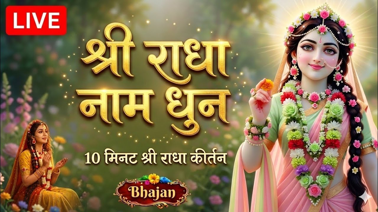 ​✨ चमत्कारी राधा नाम धुन🙏 बस 10 मिनट जरूर सुनें