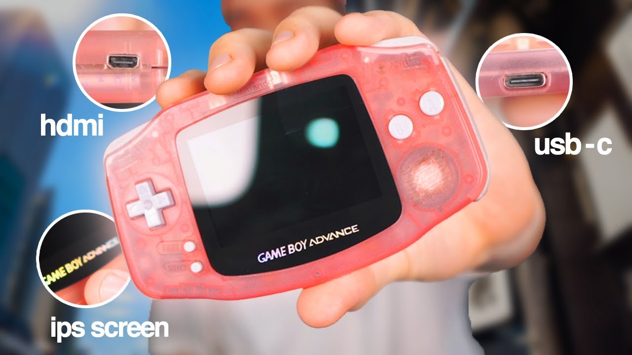I MADE The ULTIMATE Gameboy Advance | Livestream, HDMI, USB-C, IPS Screen Install