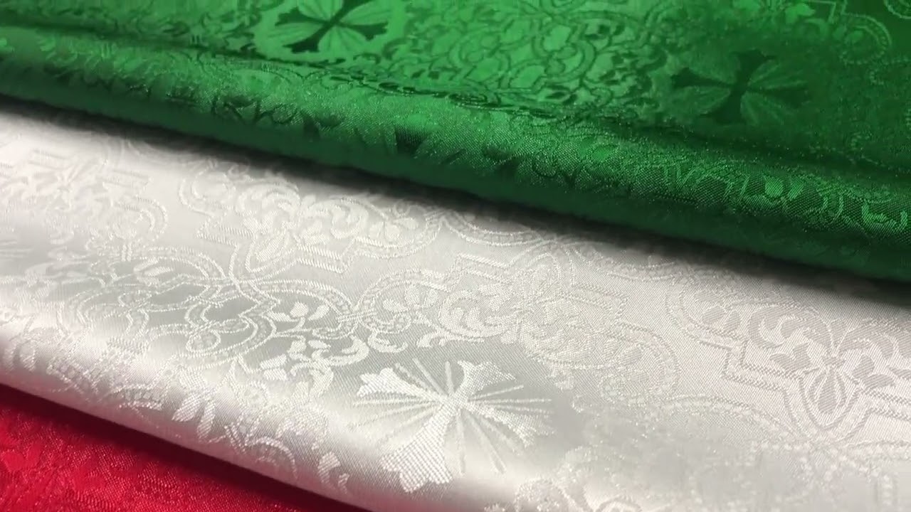 Tecido Lit&uacute;rgico Adamascado para a confec&ccedil;&atilde;o de paramentos liturgicos.