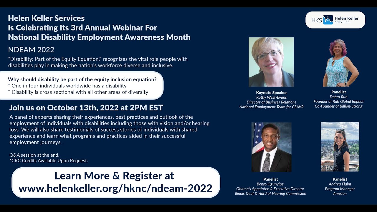 National Disability Employment Awareness Month (NDEAM) 2022 Event