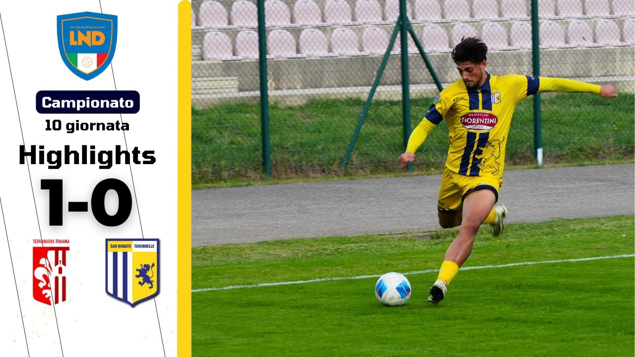 Le azioni salienti di Terranuova Traiana - San Donato Tavarnelle: 1-0