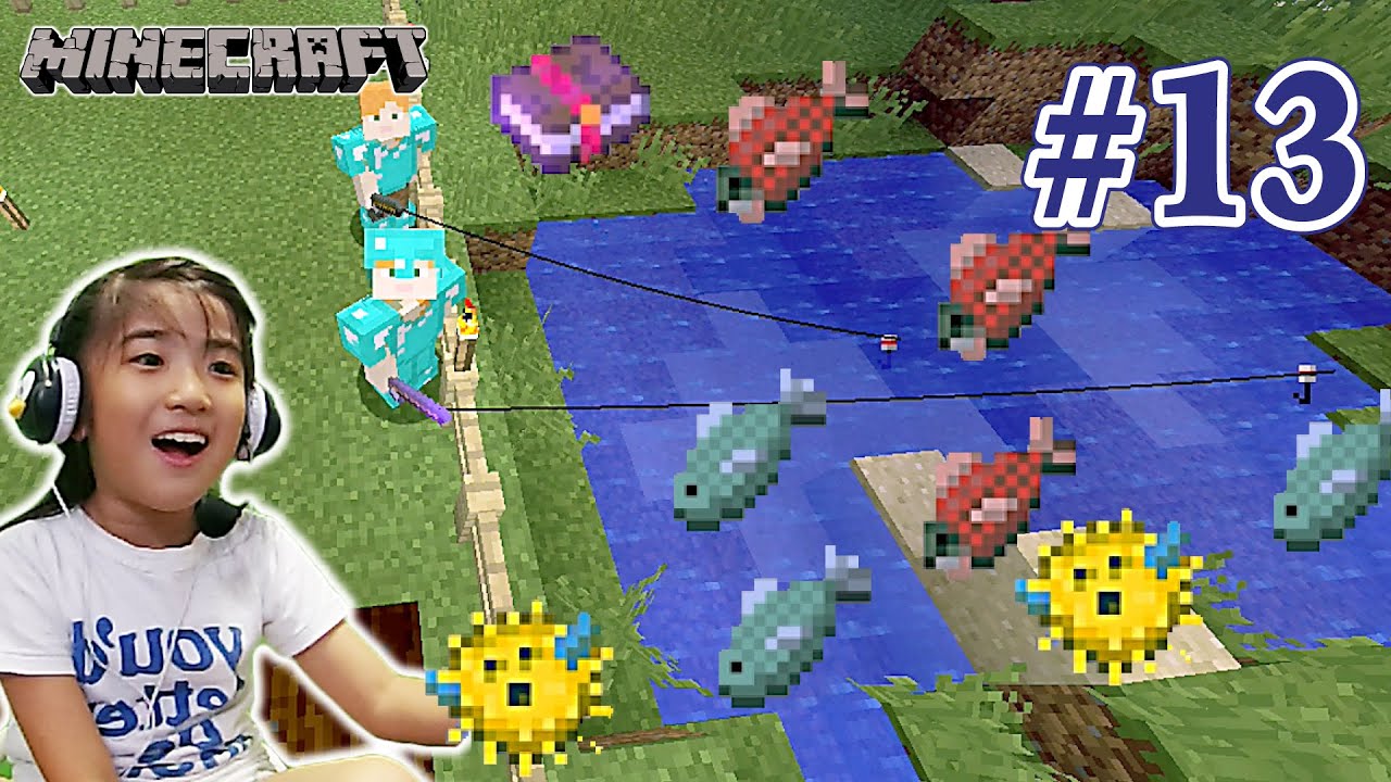 #13【サドル釣りたい！】かんなマインクラフト（Minecraft） Playing video