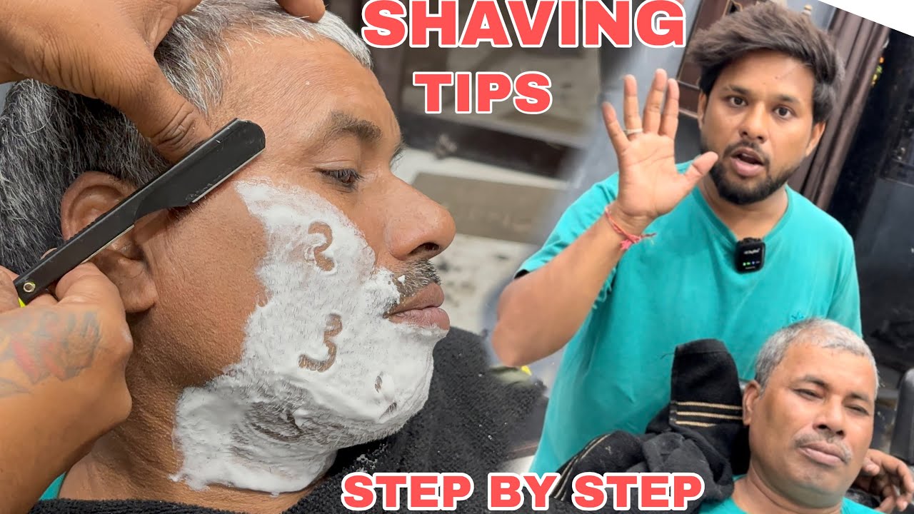 Step by Step Shaving Kaise Kare | How to use shaving tips for men’s | Sahil Barber 