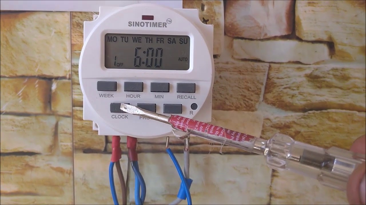 Цифровой программируемый таймер Sinotimer TM-618 Multipurpose 7 days