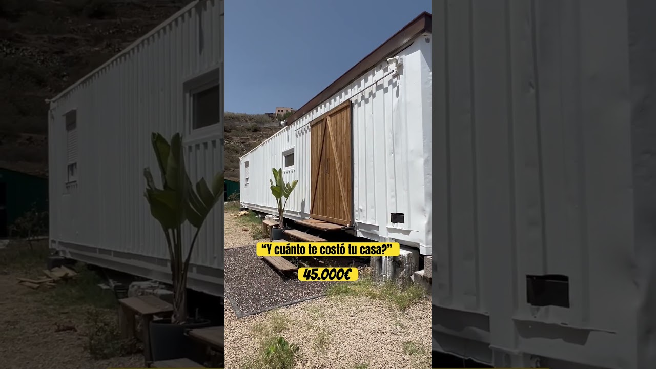 Cu&aacute;nto cuesta una casa contenedor? 22.000&euro; , el resto terreno etc.. #casacontainer #minicasa #diy