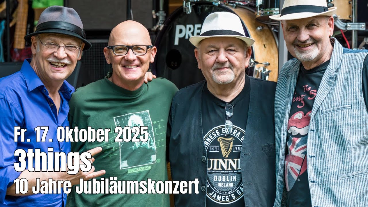 3things Jubil&auml;umskonzert im intakt Musikinstitut, Vorbands Timeless Delight und CatCall