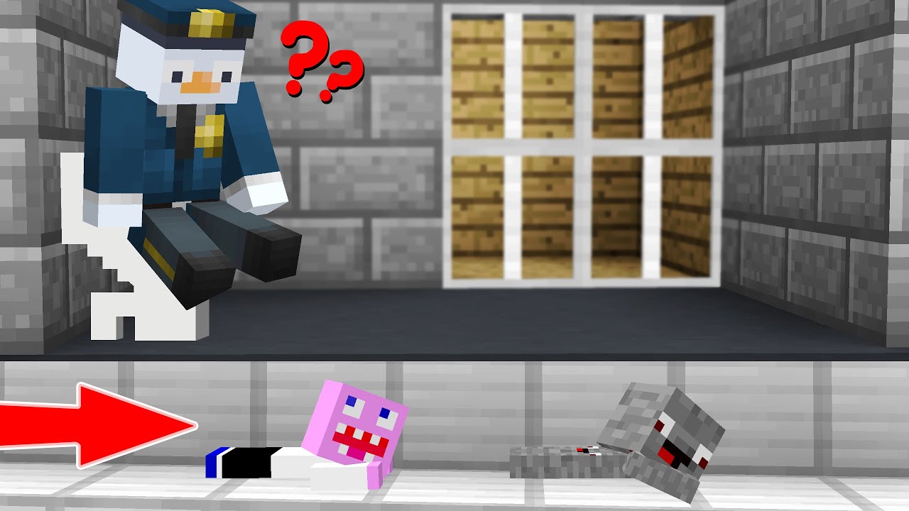 DURCH DIESEN TUNNEL FLÜCHTEN WIR AUS DEM LUCKY BLOCK GEFÄNGNIS in Minecraft