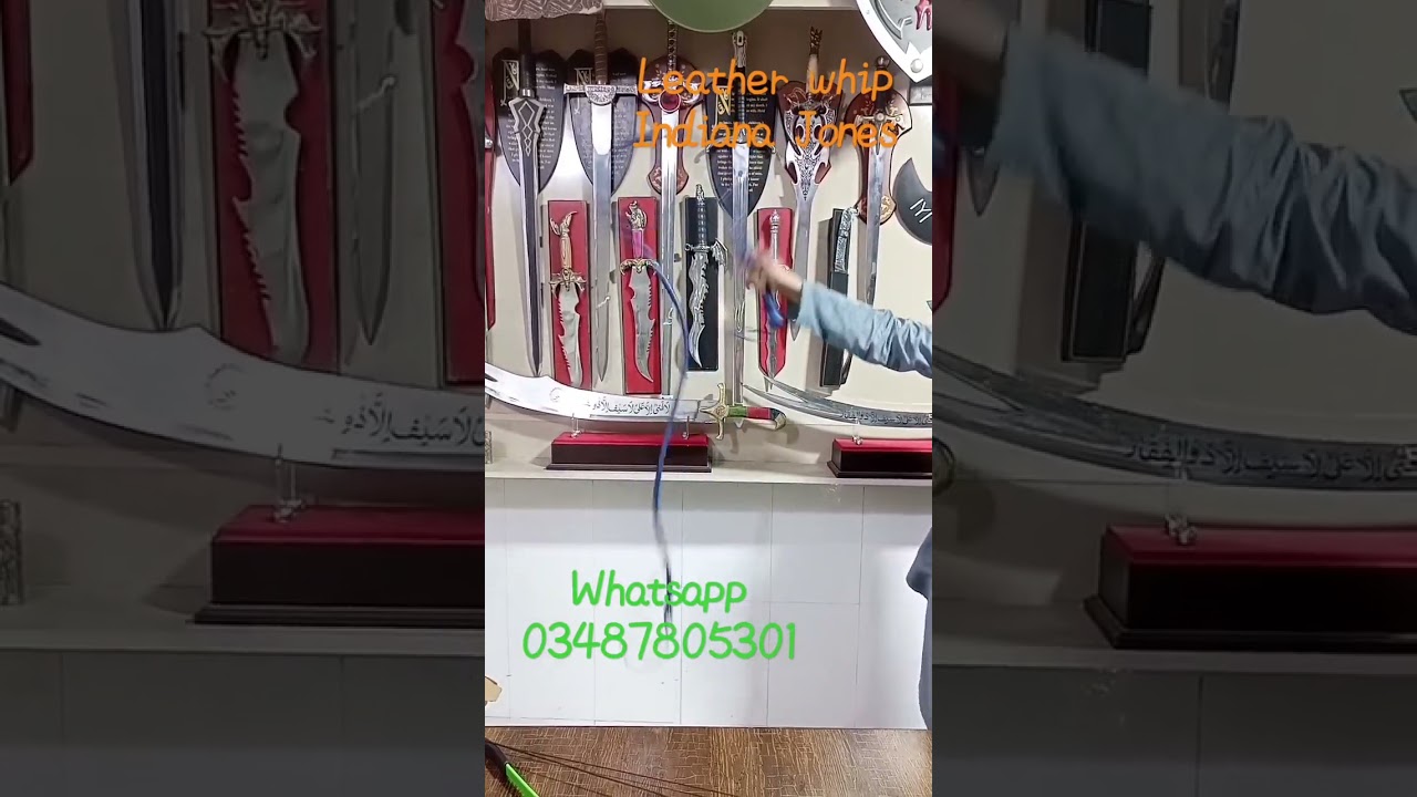 Leather Whip | Indiana Jones | Hunter | Circus Master | Cracking | WhatsApp 03487805391