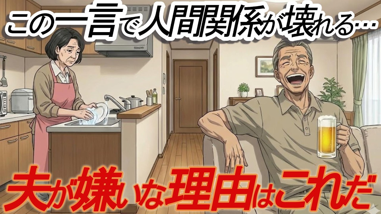 「夫が嫌い…」60代70代の妻が抱えるシニアの本音「あの一言」が夫婦を変えた現実。【50/60/70代の本音】
