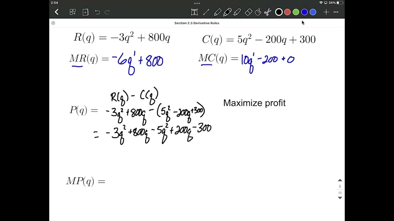 Marginal Revenue, Cost, and Profit | Maximize Profit