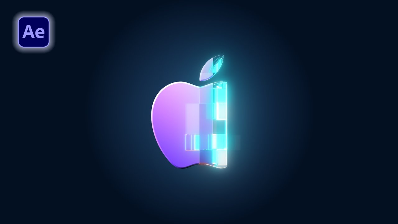 Animation de logo digital  avec effet de pixellisation  |  Tutoriel After Effects débutant