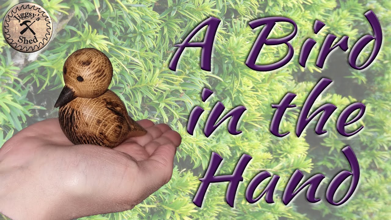 Woodturning a Cute Little Oak Bird - A quick and easy lathe project