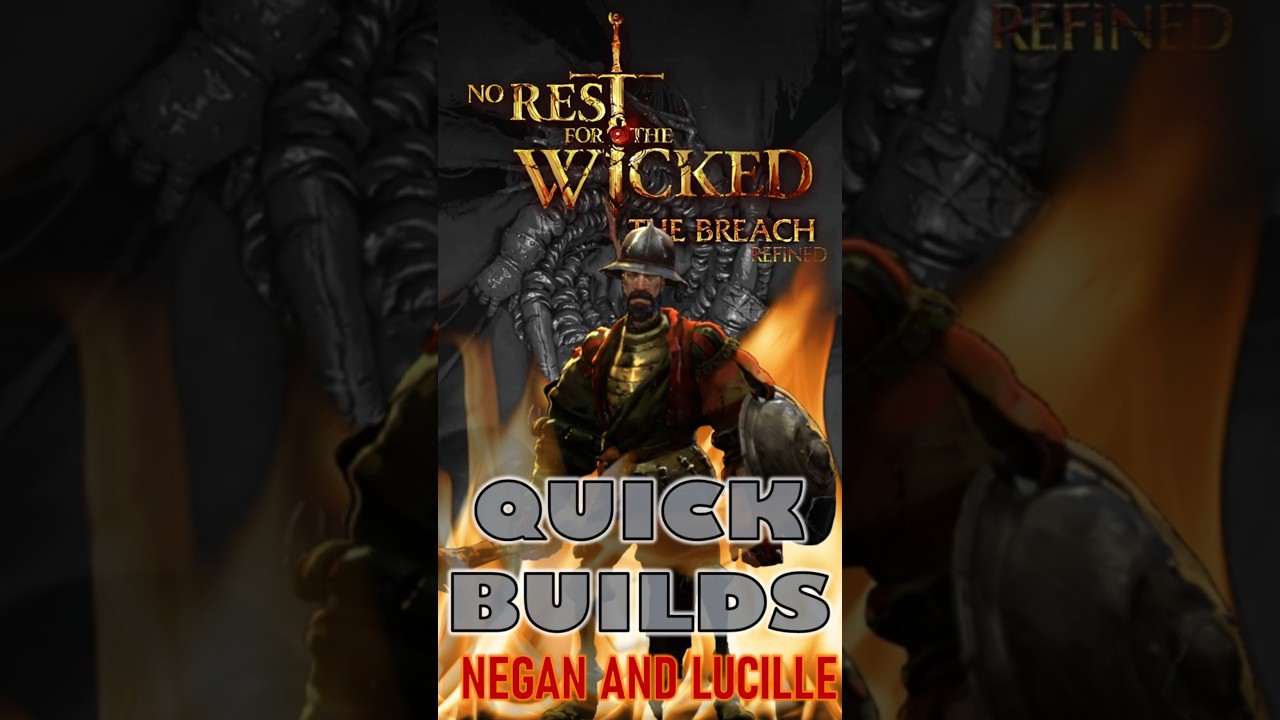 Negan and Lucille - Quick Builds in No Rest for the Wicked #gaming #norestforthewicked #nrftw