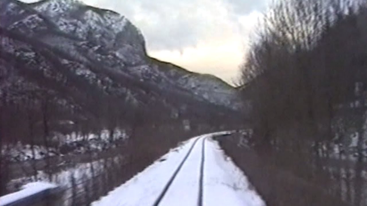 Cab ride storico CEVA-ORMEA nella neve 1996 🚂❄️❄️❄️