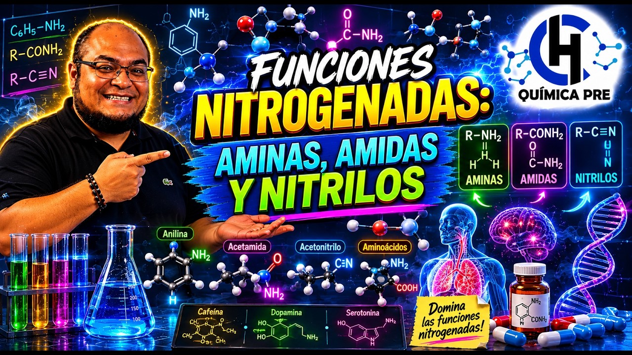 FUNCIONES NITROGENADAS - TEORIA Y EJEMPLOS