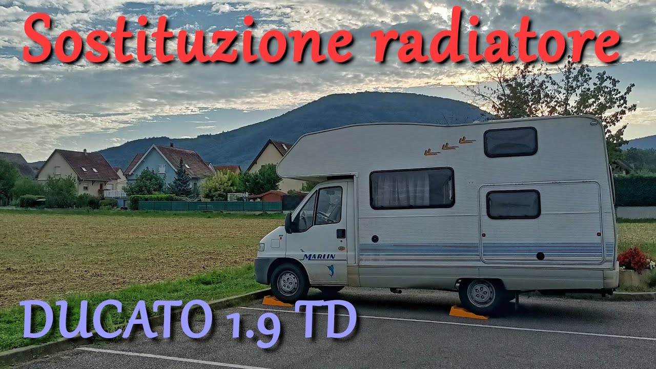 Sostituzione Radiatore camper ducato 230 1.9 TD - ventola intercooler