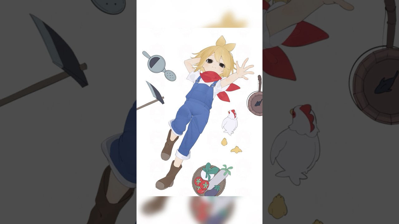ほの暮しの庭🐥⸒⸒ #speedpaint