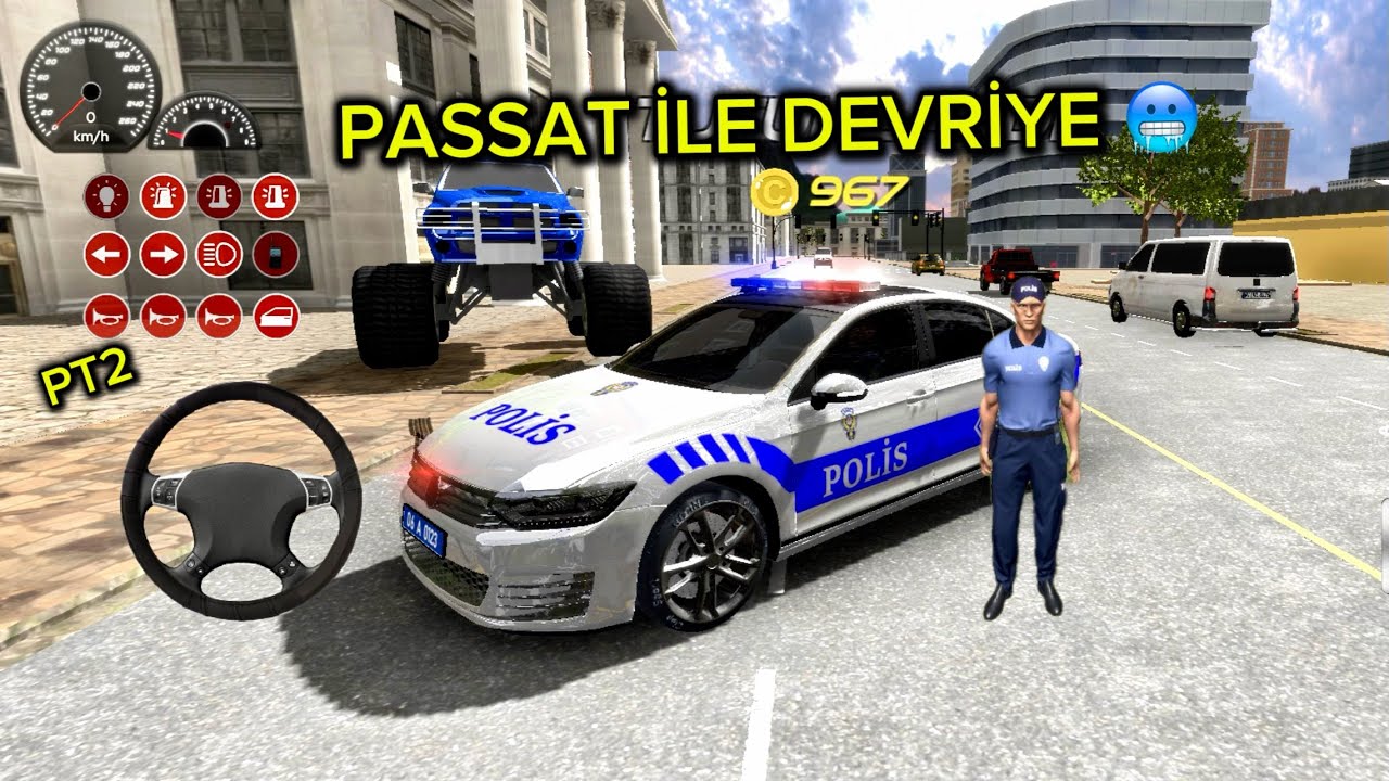 WOLKSWAGEN PASSAT AŞİRET PAKET İLE DEVRİYE 🫡 | TÜRK POLİSİ ARABA OYNU-#arabaoynu #türkpolisi #police