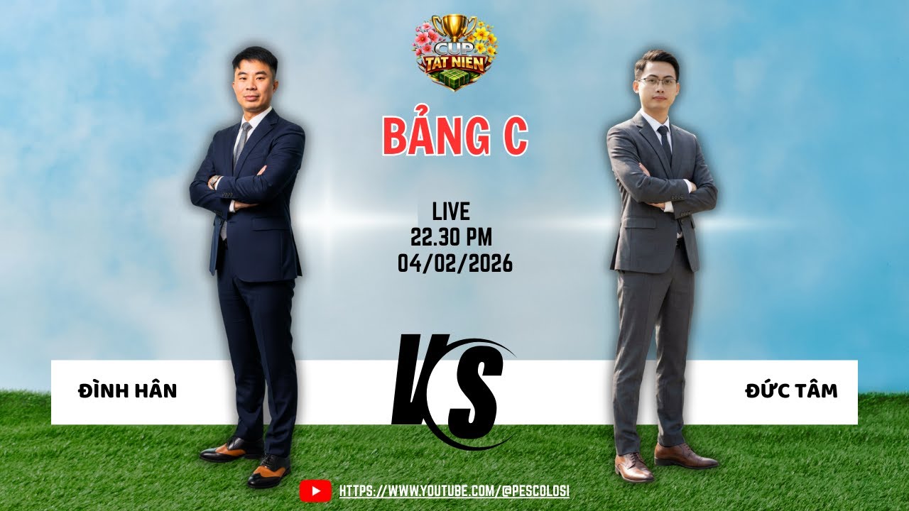 Bảng C V3 PES6 TẤT NIÊN CUP: ĐÌNH HÂN vs ĐỨC TÂM Trận 3 #pes6 #bomtiensinhpes