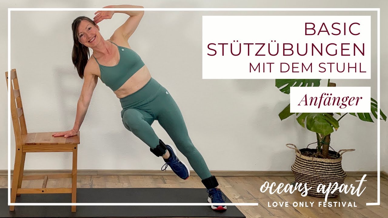 Basic Plank Übungen mit Stuhl Stützübungen für Anfänger & Fortgeschrittene I Oceans Apart Festival