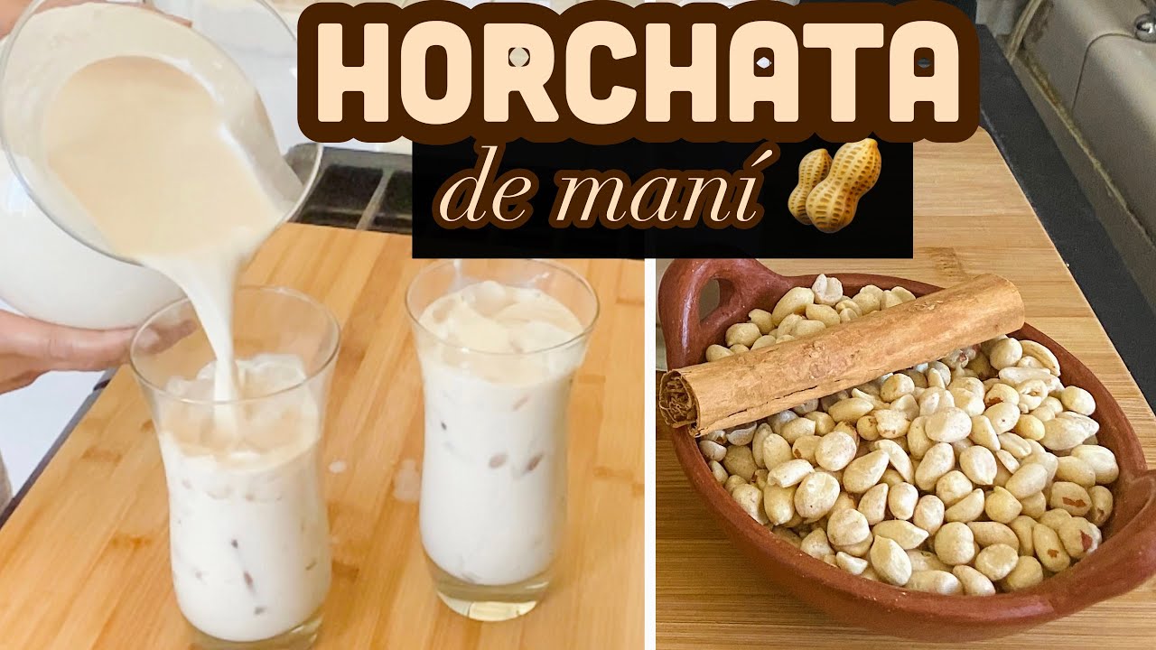 🥜HORCHATA DE MANÍ/CACAHUATE🥜✅ La bebida que esta de moda! paso a paso😍‼️