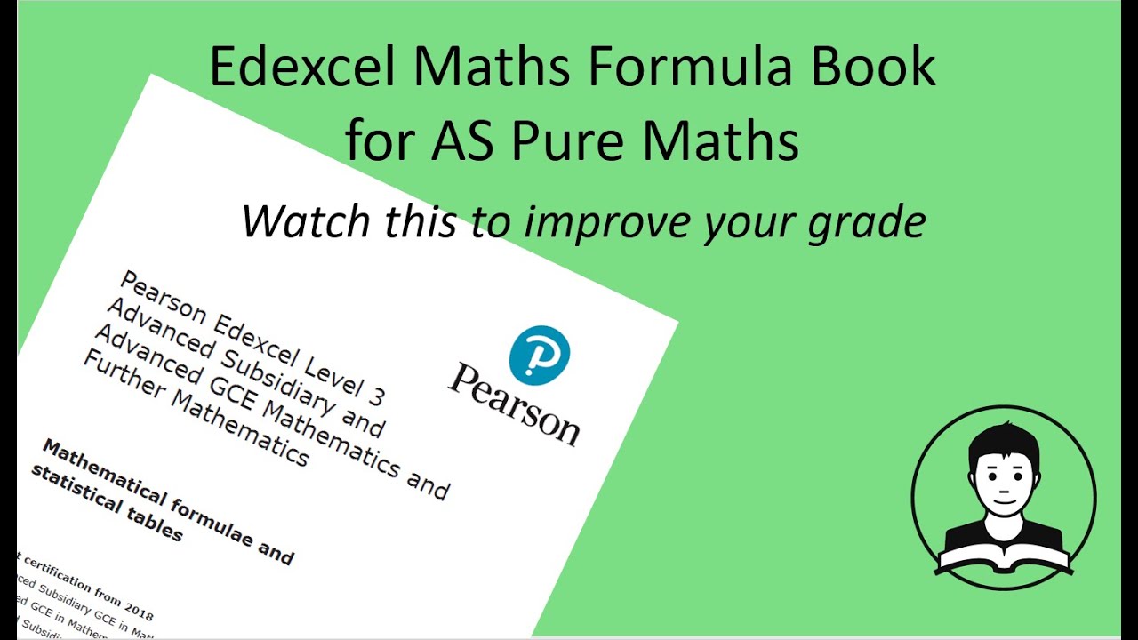 Edexcel Formula Book for AS Pure Maths Examination