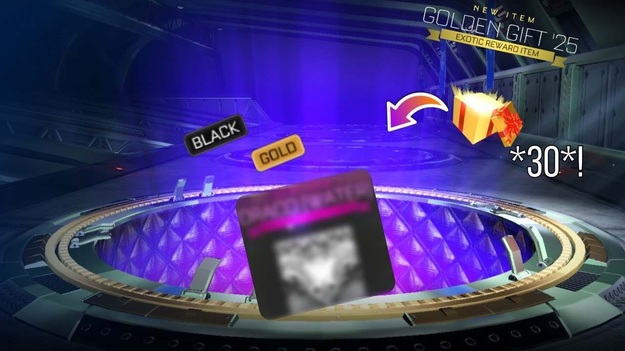 OPENING 30 GOLDEN GIFT '25 in ROCKET LEAGUE!