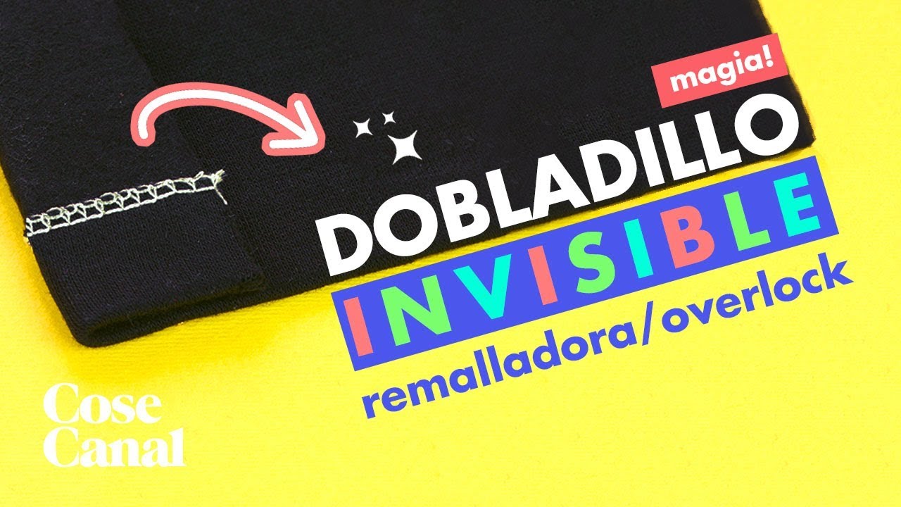 Dobladillo invisible con overlock