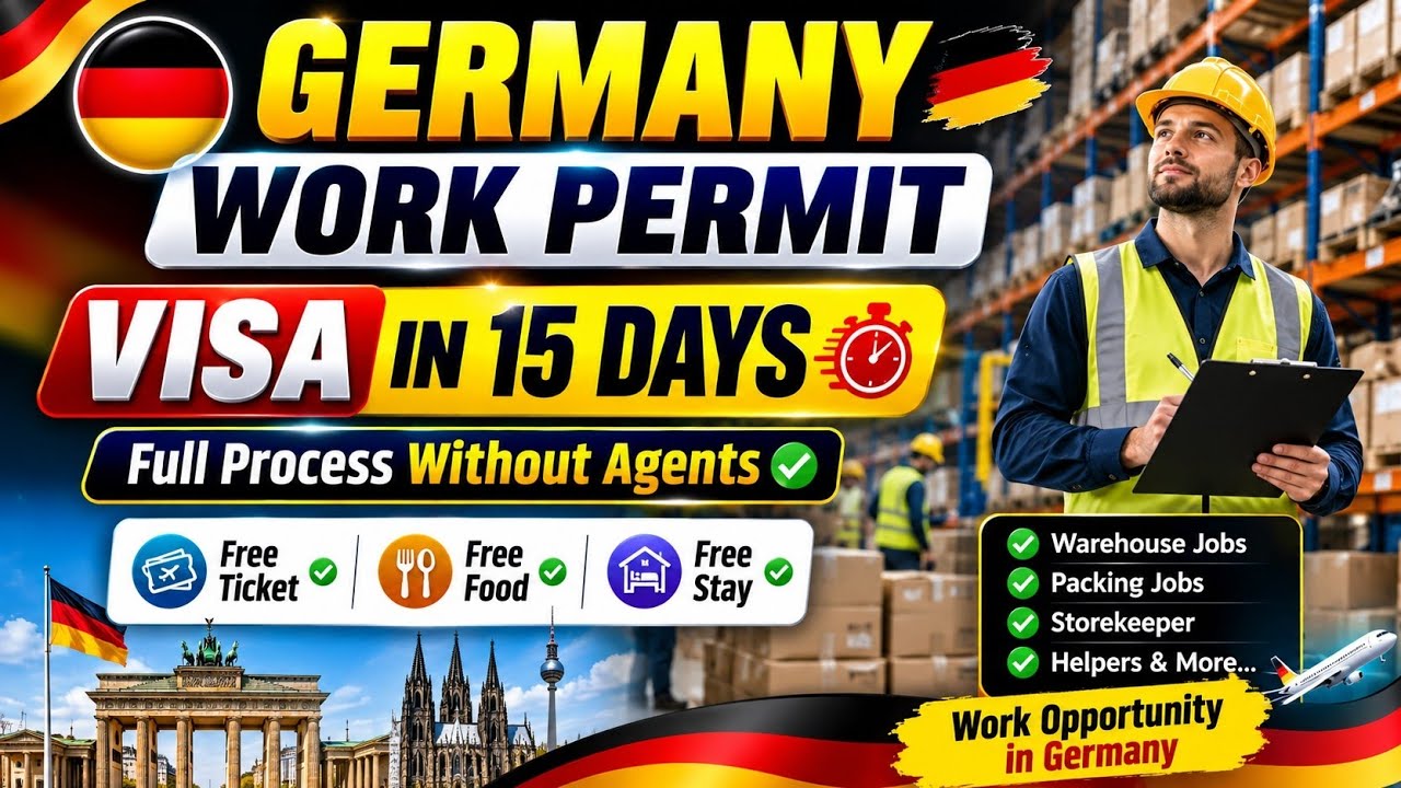 🇩🇪 Germany Jobs & Work Visa 2026 | Latest Germany Work Permit Process for Indians