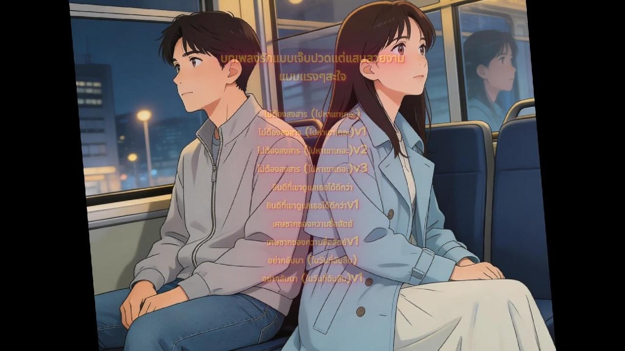 บทเพลงรักแบบเจ๊บปวดแต่แสนสวยงามแบบแรงๆสะใจ