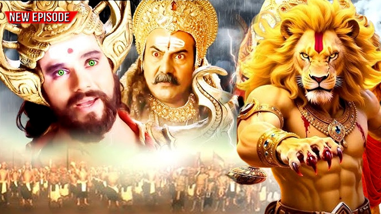 महा एपिसोड - जब रुद्र हनुमान का सामना हुआ शतानन रावण से || Mahabali Hanuman