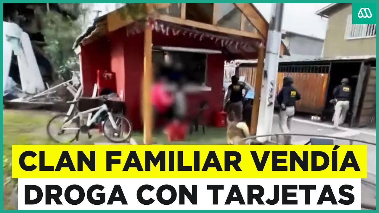 Clan familiar vendía droga con tarjetas: Intenso operativo de la PDI
