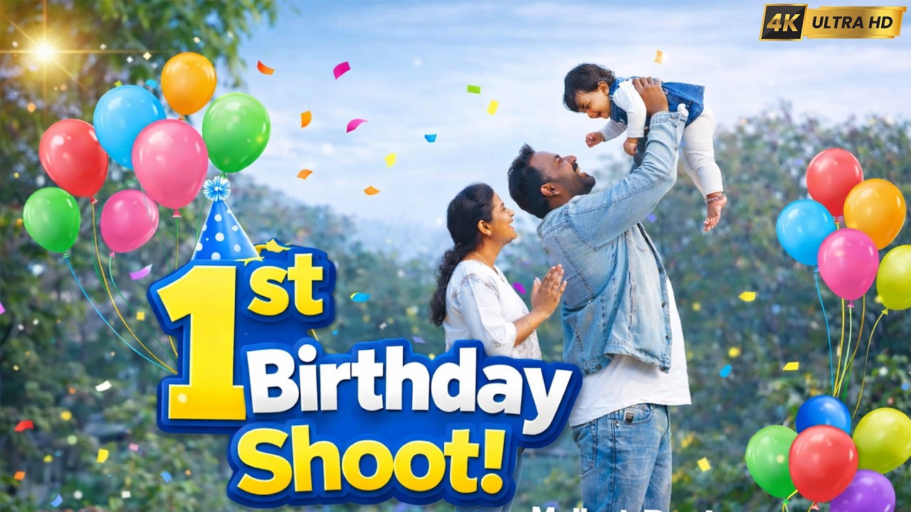 Little Princess Aadrika 👑 | 1st Birthday Shoot | Family Love | Mallesh Rocks