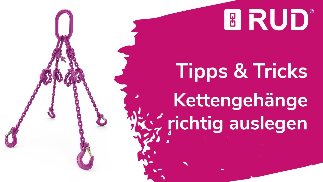 Tipps beim Auslegen eines Kettengehänges