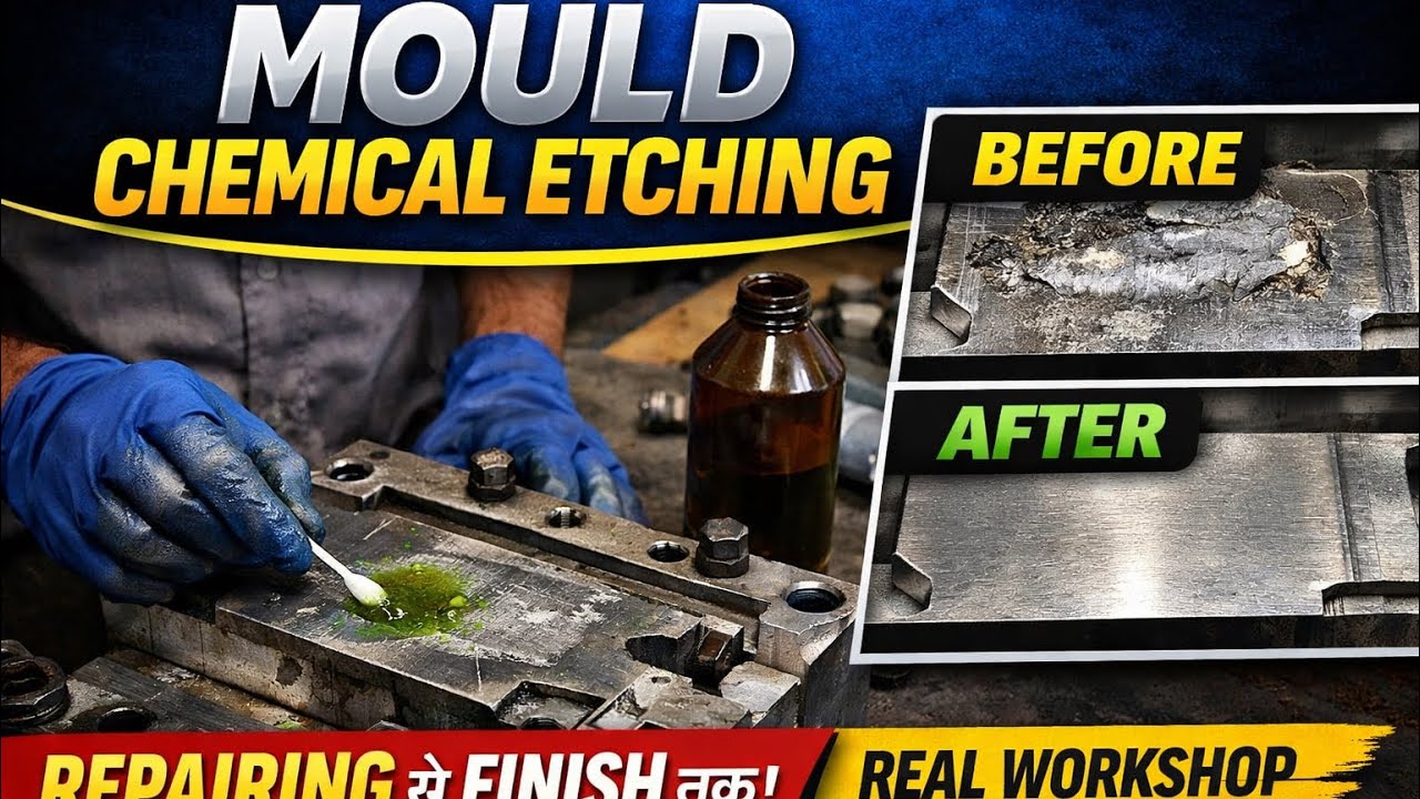 Plastic Mould Chemical Texturing Work at Aa Pee Engineering Works Sidcul Haridwar . #trending 