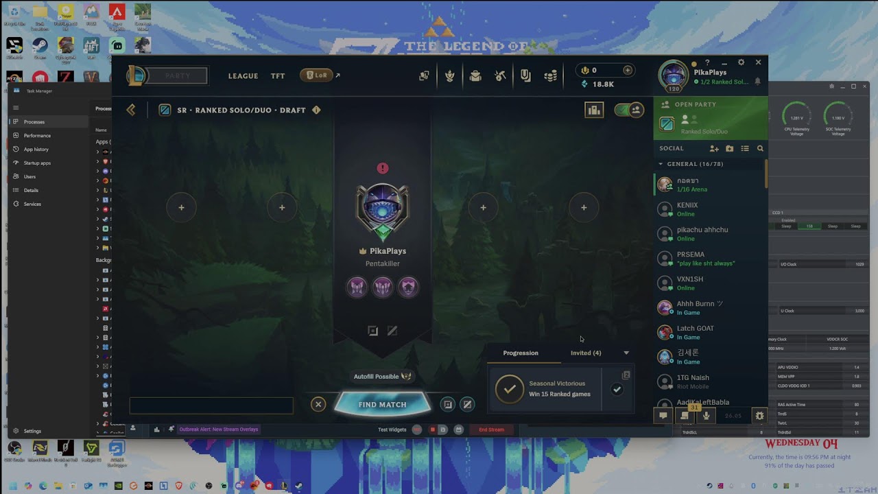 PIKA PLAYS League Of Legends 04-03-2026 #fun #chill