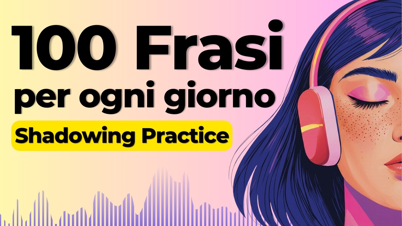 Speak Italian with 100 Basic Sentences | Shadowing Italian Speaking Practice