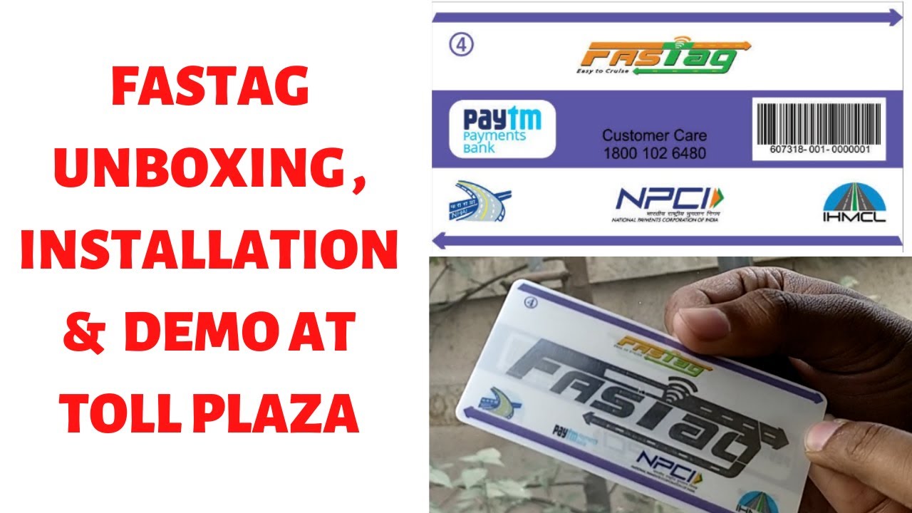 How to Install Fastag | Fastag Demo at Tollplaza | Paytm Fastag Unboxing