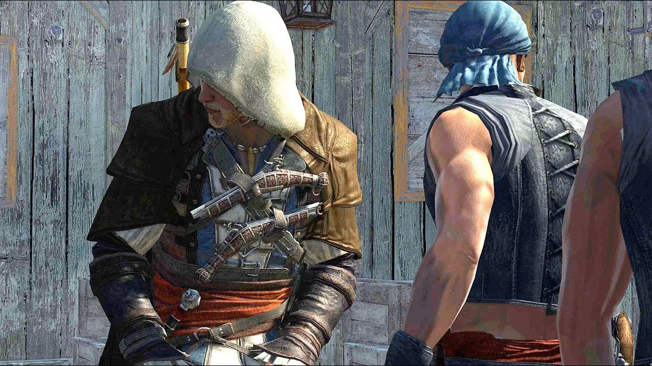 Assassin's Creed 4 Black Flag Stealth Kills & Brown Cloak Outfit Ultra Settings