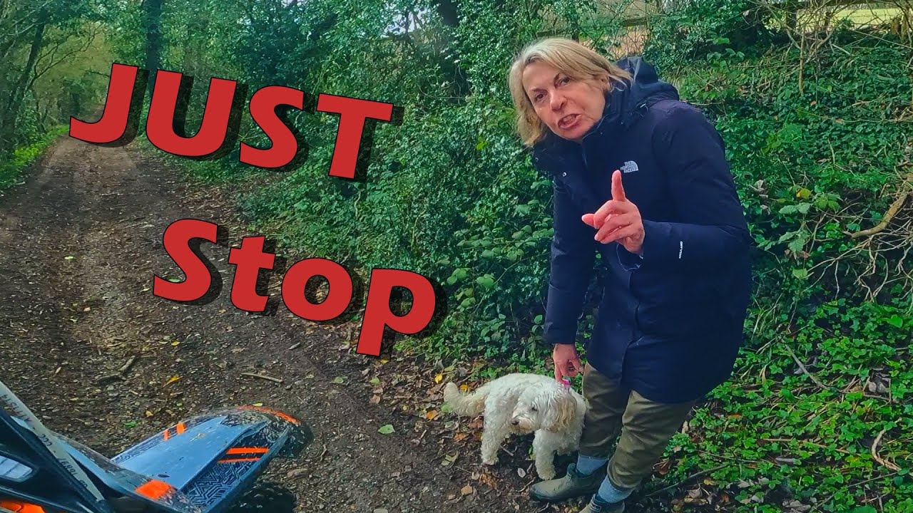 UK dirt bike interaction - you have to STOP