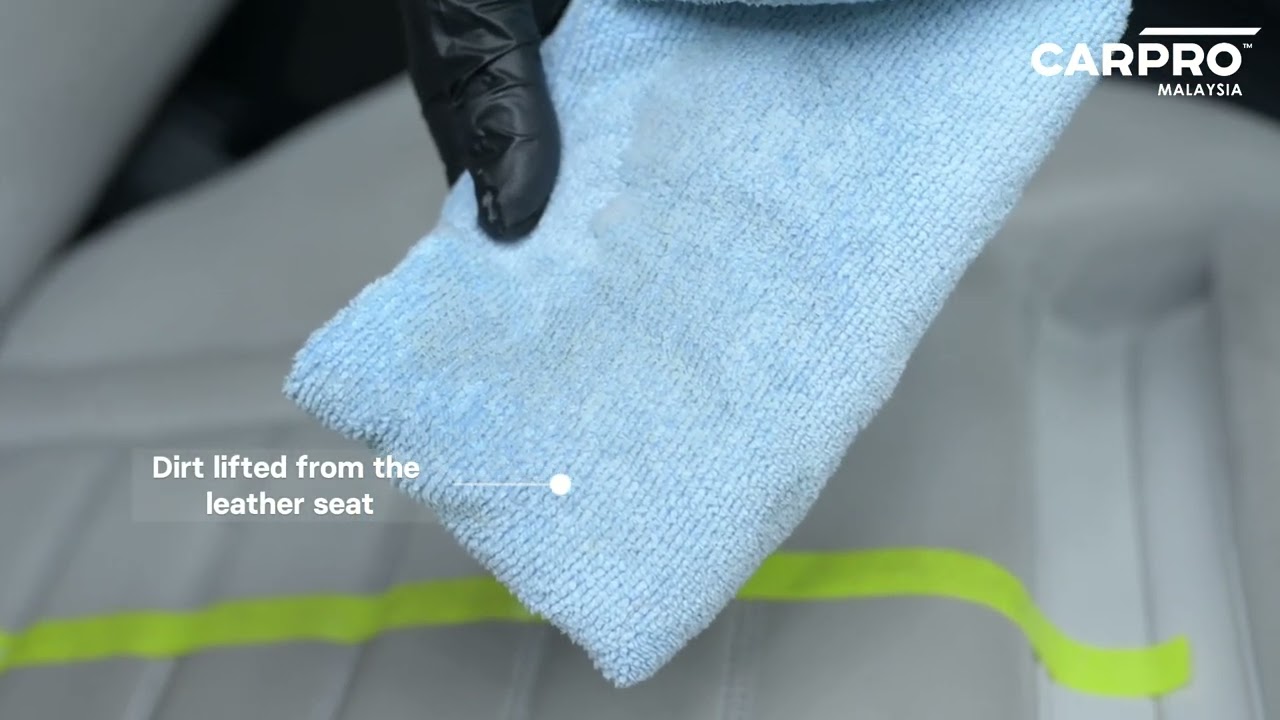 Leather care using CARPRO Cleanse