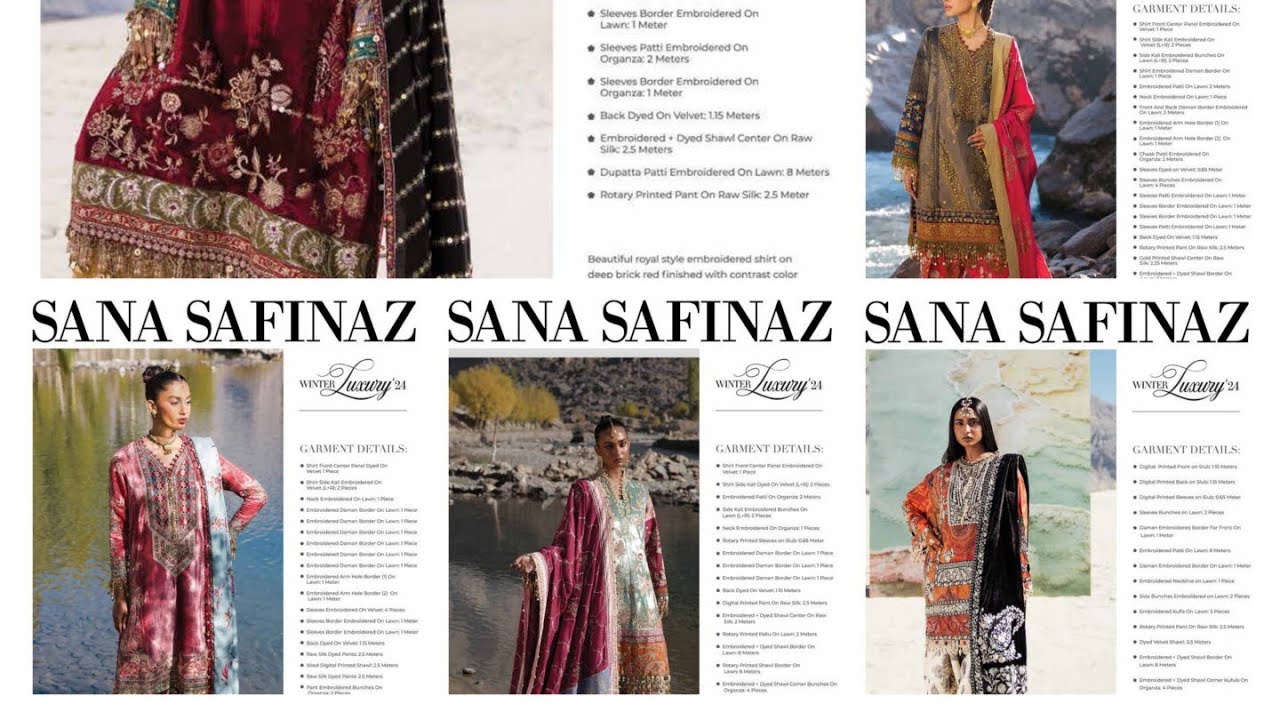 Sana-Safinaz Velvet New Embroidery Suit