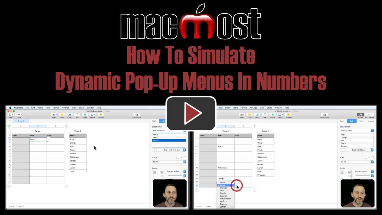 How To Simulate Dynamic Pop-Up Menus In Numbers (#1702)