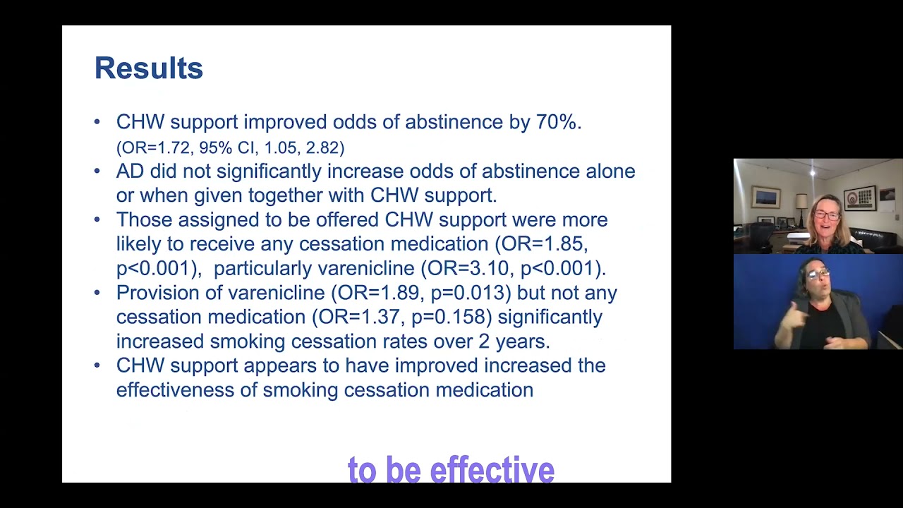 CHW Support Improves Provision of Effective Treatment and Smoking Cessation Success