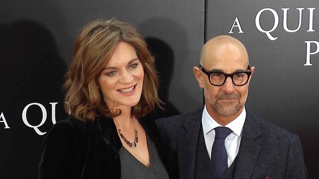 Felicity Blunt and Stanley Tucci at A Quiet Place New York film Premiere