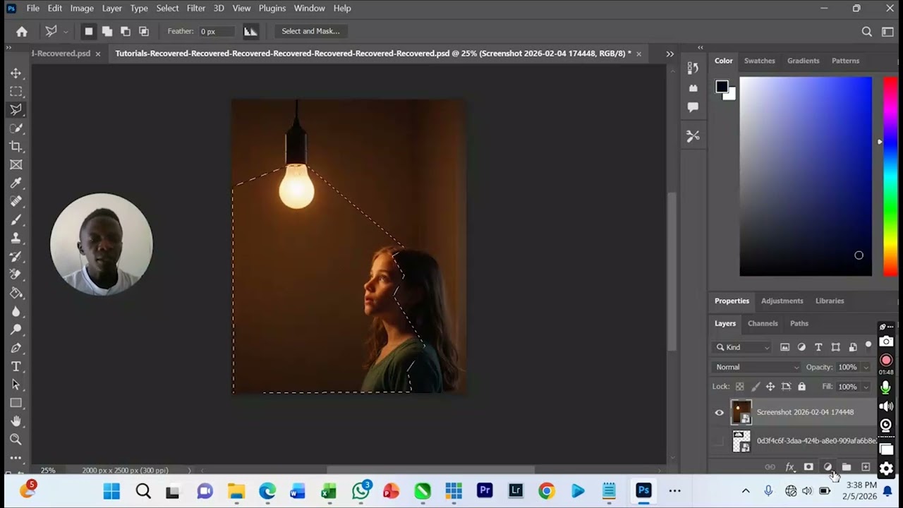 How to create artificial Light reflection in photoshop